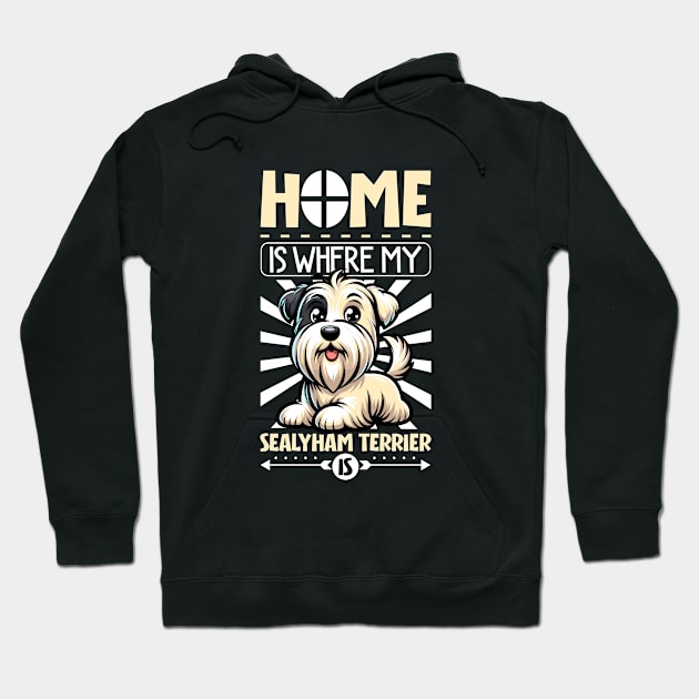 Home is with my Sealyham Terrier Hoodie by Modern Medieval Design